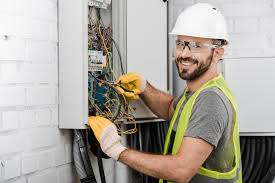 Smiling electrician